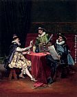 Adolphe Alexandre Lesrel Canvas Paintings - The Collectors